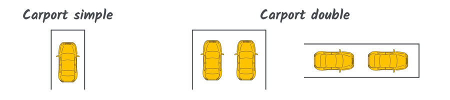 carport voitures simple et double-Taravello
